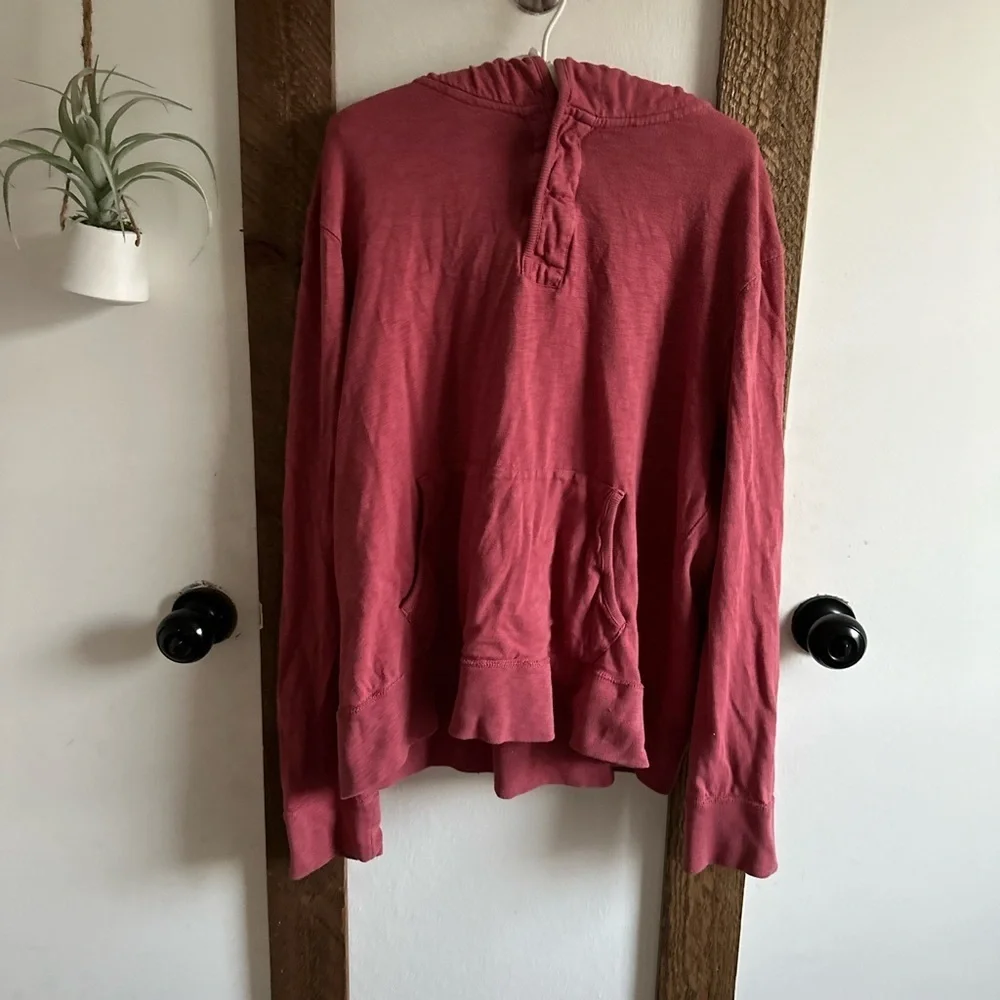 Y2K Men’s J. Crew Coral Lounge Laid Back Hoodie XL